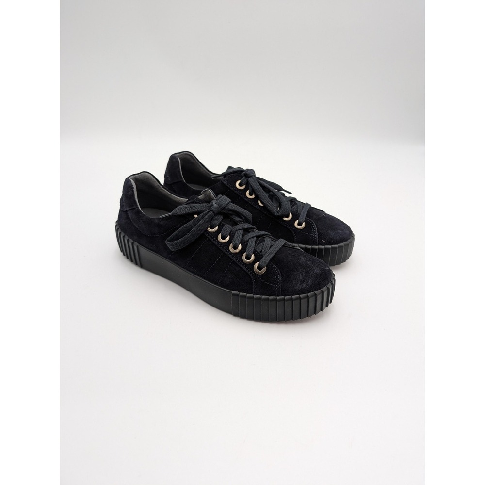 Josef Seibel Shoes Womens Size 6.5 Black Suede Sneaker Comfort Casual EU 37 New